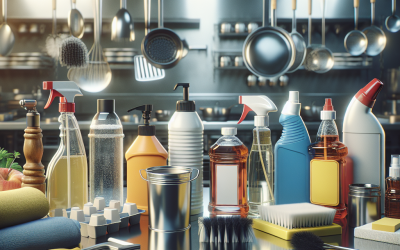 Lista completa de productos de limpieza para un restaurante profesional