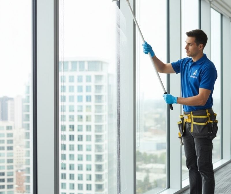 Cómo limpiar cristales grandes sin marcas: guía profesional para empresas