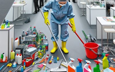 ¿Cómo asegurar una limpieza de stands impecable en ferias y eventos?