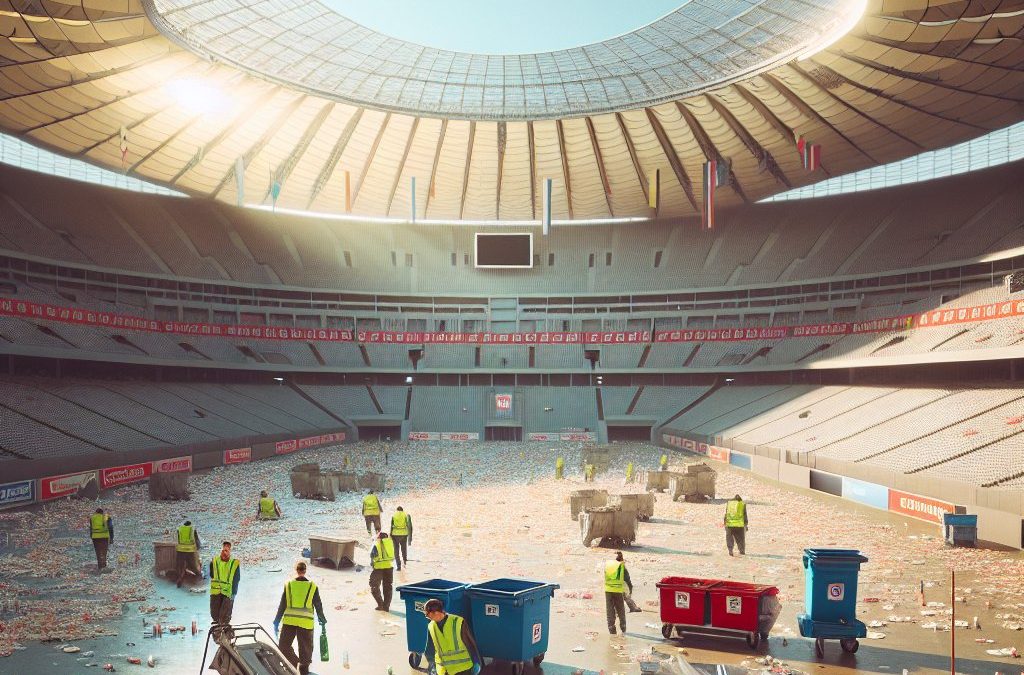 Limpieza en eventos deportivos: ¿qué hace falta para que nada falle?