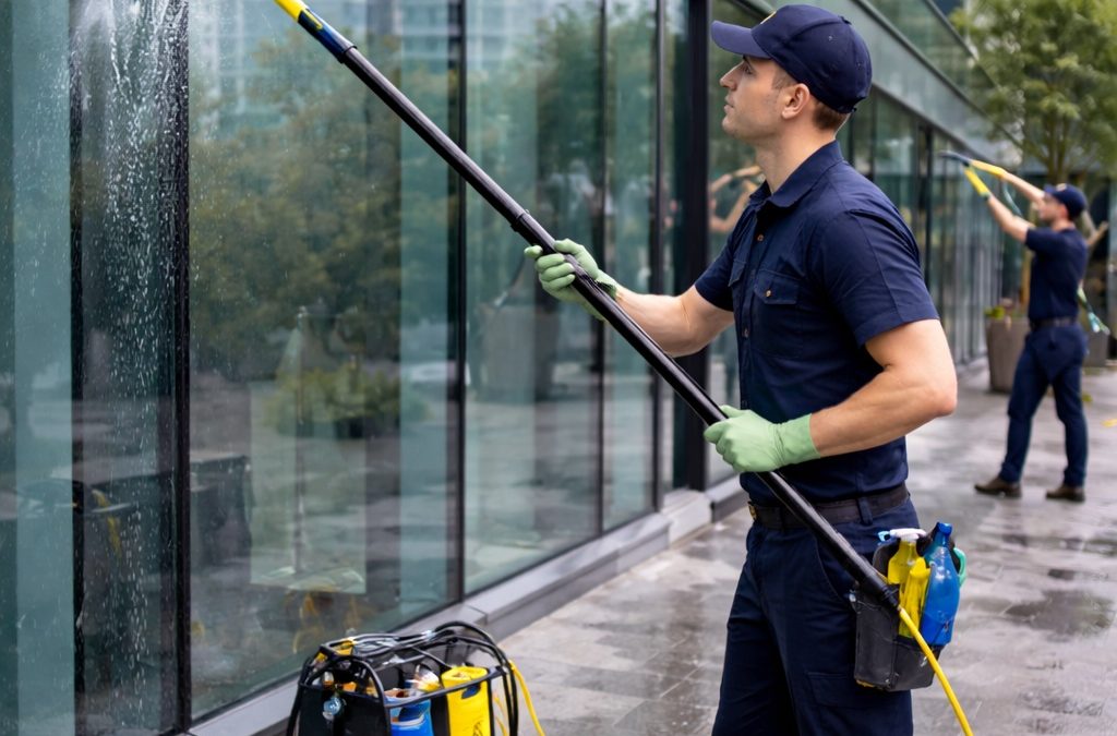 Agua osmotizada para fachadas de oficinas: ventajas sobre métodos tradicionales