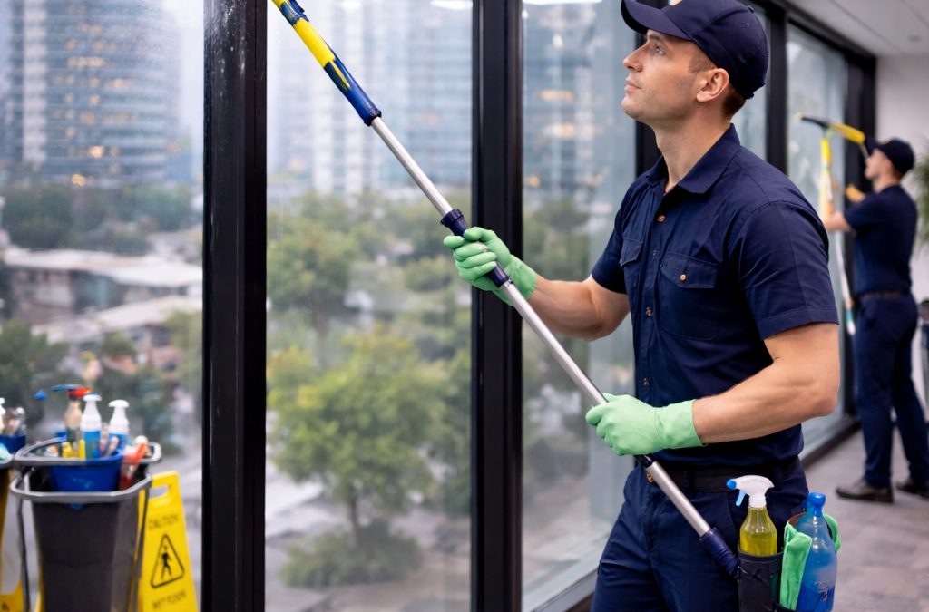 ¿Qué incluye un servicio profesional de limpieza de cristales para empresas?